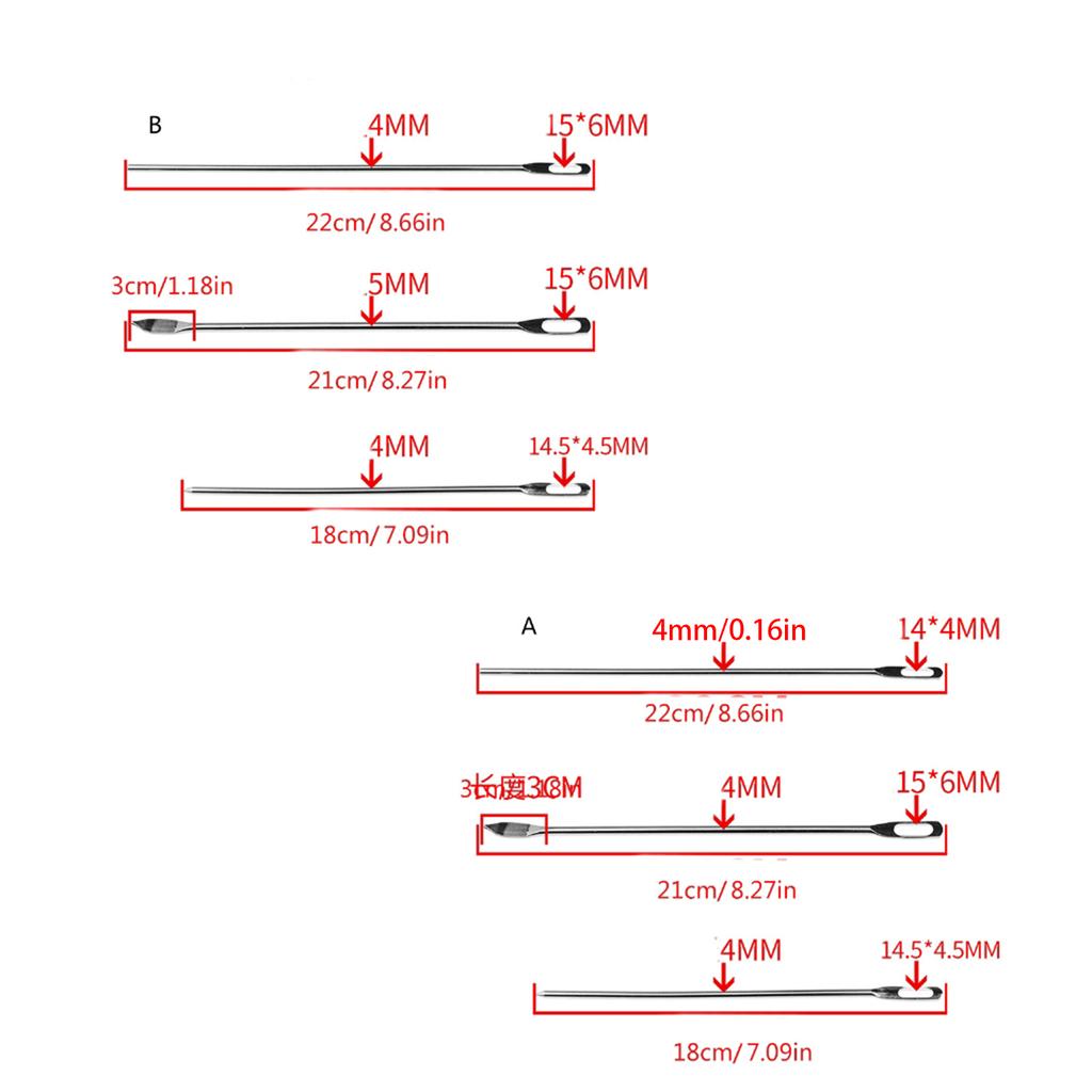 3 шт. Нержавеющая сталь Вдеватель шнурка Вдеватель эластичной ленты Инструмент для продевания шнурка в пояс для продевания эластичной ленты
