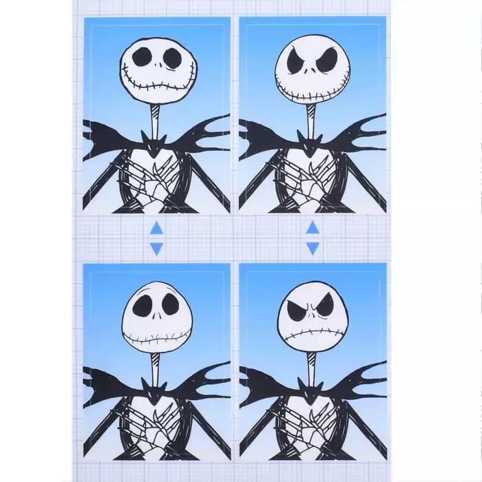Disney J.Skellington Stickers and ID Photo Style The Nightmare Before Christmas