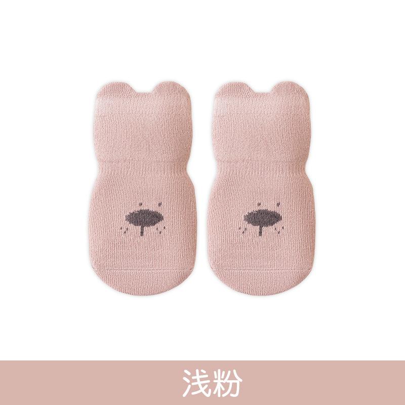 3/1 пары мультяшных детских носков для младенцев и новорожденных, противоскользящие хлопковые напольные носки для девочек и мальчиков, милые унисекс носки с резиновыми вставками для малышей