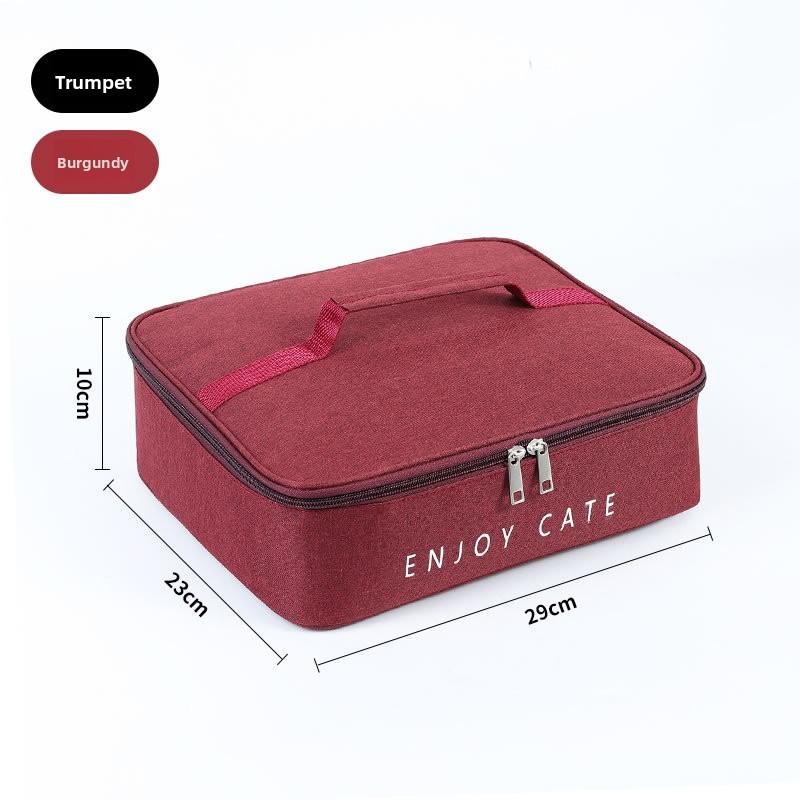 Insulated Lunch Box Carrier With Durable Oxford Cloth For Work And Daily Meals