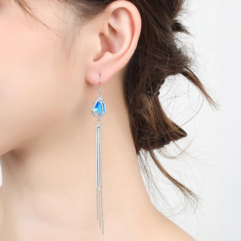 Lindon Copper Alloy Zircon Earrings Drop Earrings For Women Wedding Party Gifts