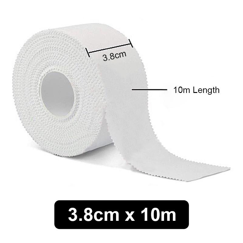 1 рулон спортивных бинтов, белая защитная хлопковая фиксирующая лента для кромки зубов, хлопковая белая лента с нашивками, спортивное оборудование