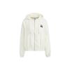 Originals Clover Letter Logo Print Hooded Jacket Women Jackets White HS1933