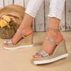 Новые женские сандалии Летняя обувь Женские сандалии на танкетке Обувь на платформе Сандалии на высоком каблуке Дизайнерские сандалии Удобная обувь больших размеров для женщин