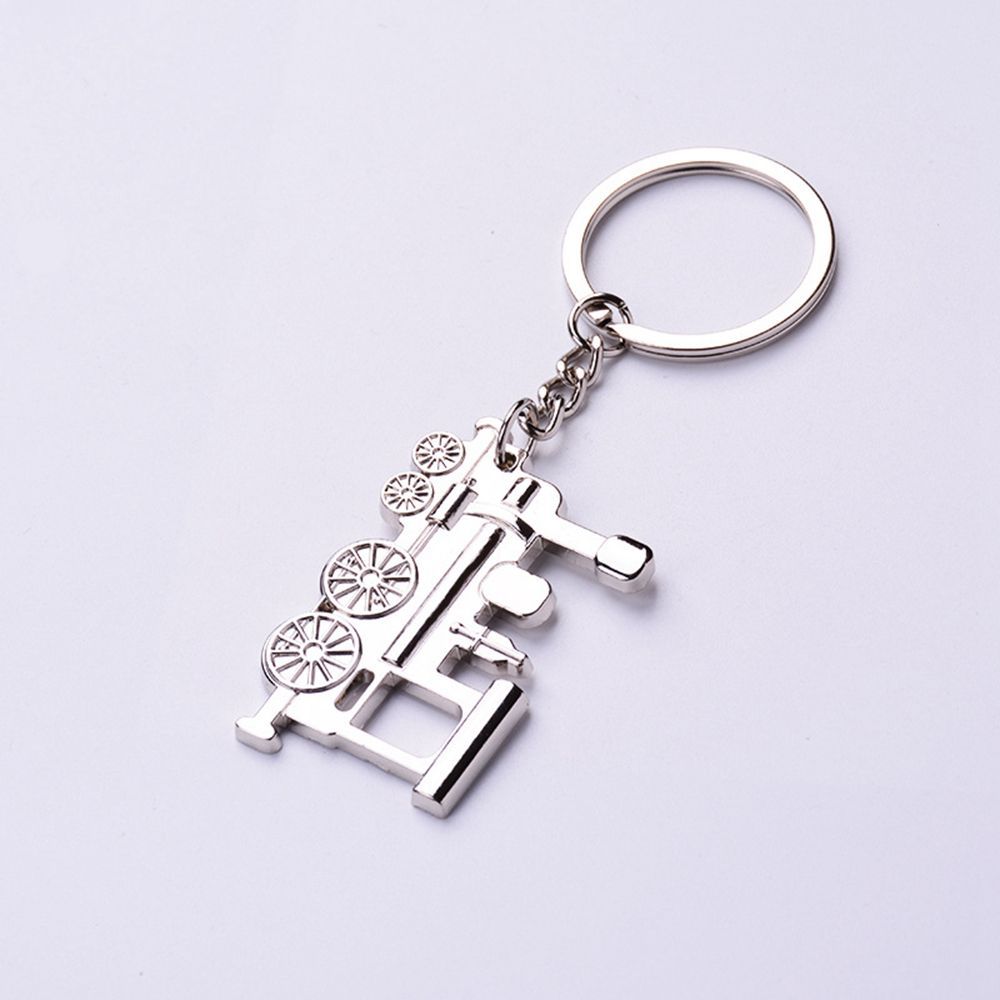 Дизайн локомотива Автомобильный Рок Брелок Серебряные Брелки Панк Поезд Пар Держатель