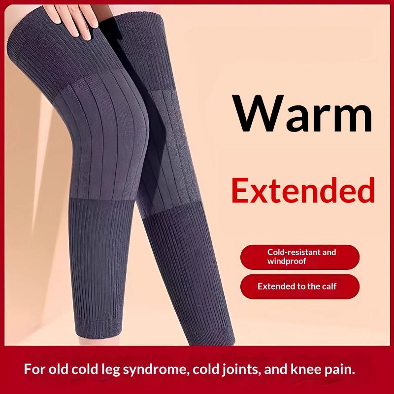 1 пара толстых теплых шерстяных наколенников, защита для ног, кашемировый протектор для колен, ветрозащитные, холодостойкие гетры, женские, мужские, наколенники, рукава для ног