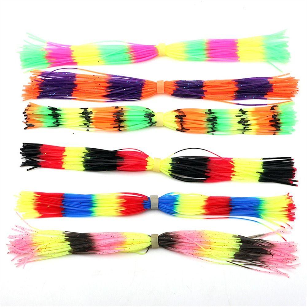 Fly Tying Material Buzzbaits Spinner 50 Strands Jig Squid Skirt Baitfish Silicone Skirts  Jig Lures