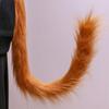1PC Fox Cosplay Upturned Accessories Cat Tail Long Plush Simulation Beast Kids Lolita Costume Wolf