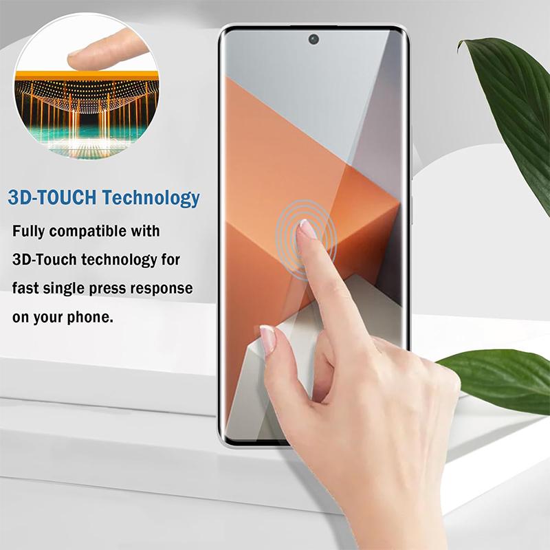 Protective Film for Redmi Note 13 Pro+ 14 Pro+ Plus 5G Tempered Glass Curved Surface Edge Glue Screen Protector
