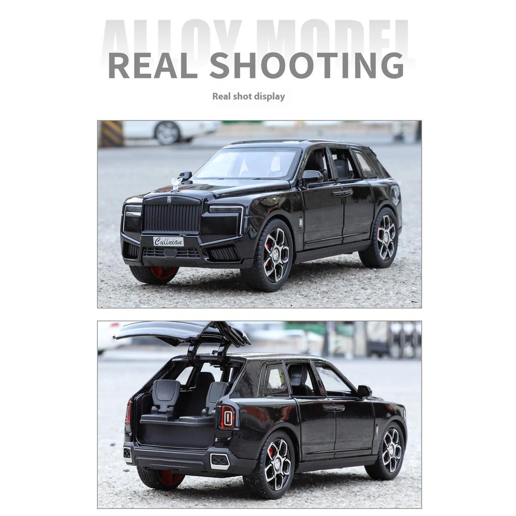 Металлическая модель Rolls-Royce Cullinan 1/32, Изысканное настольное украшение, Лучший коллекционный предмет для энтузиастов моделей автомобилей, Подарок на Хэллоуин