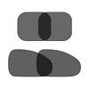 1-5PCS Car Window Sunshade Cover Sun UV Protection Auto Front Rear Black Window Curtain Side Glass Mesh Sunshades Accessories