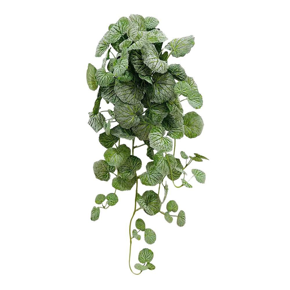 Украшение для дома Искусственные листья бегонии Зеленая настенная подвеска Венок Креативная растительная стена