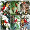 Full Square Diamond Painting Winter Diamond Embroidery Christmas Bird Cross Stitch Animal Kit Handmade Gift Decortion