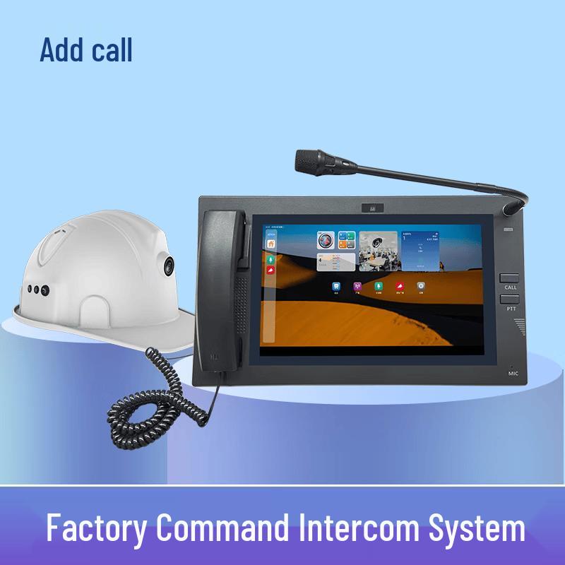 Industrial Clean Room IP Phone & Intercom System with Video Conferencing (CN version)
