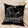 CChoppers WWest CCoast Cushion Cover Silky Short Plush DoubleSided Printed Pillow Case for Sofa All Seasons Home Decor Gift