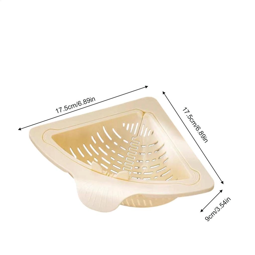 Magnetic Sink Drain Basket Stainless Steel Anti Clog Strainer Corner Sponge Holder Kitchen Food Catcher Filter for Home Office