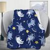 Astronaut Cat Flannel Fleece Throw Blanket Living Room/Bedroom/Sofa Couch Warm Soft Bed Blanket Adults All Season