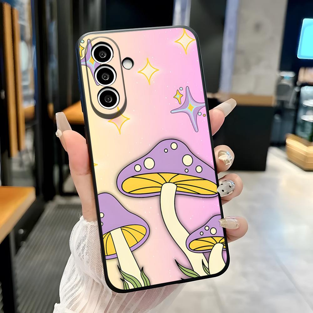 Colorful Mushroom Phone Case For Samsung A25 A13 A33 5G A54 A36 A35 A56 A52 A14 Shockproof Soft Cover