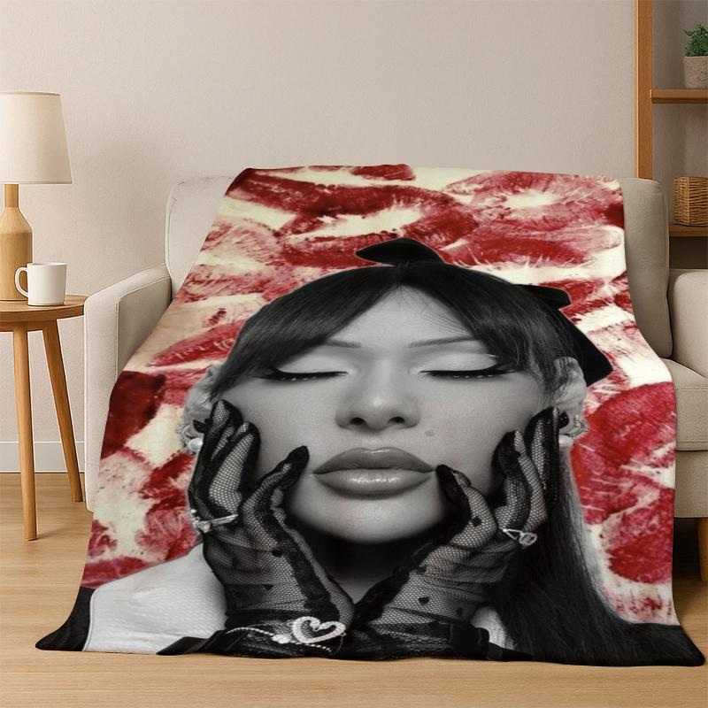 3D Ayliva Lieb Pop Singer Flannel Blanket Soft Warm Blanket Throw Blanket for Bedroom Living Room Bed Travel Picnic Gift kids