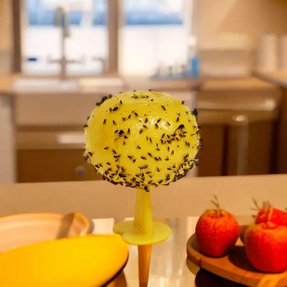 Heat-resistant Fly Ball Trap Yellow Mosquito Ball Trap Armyworm Ball Fruit Fly Balls Garden
