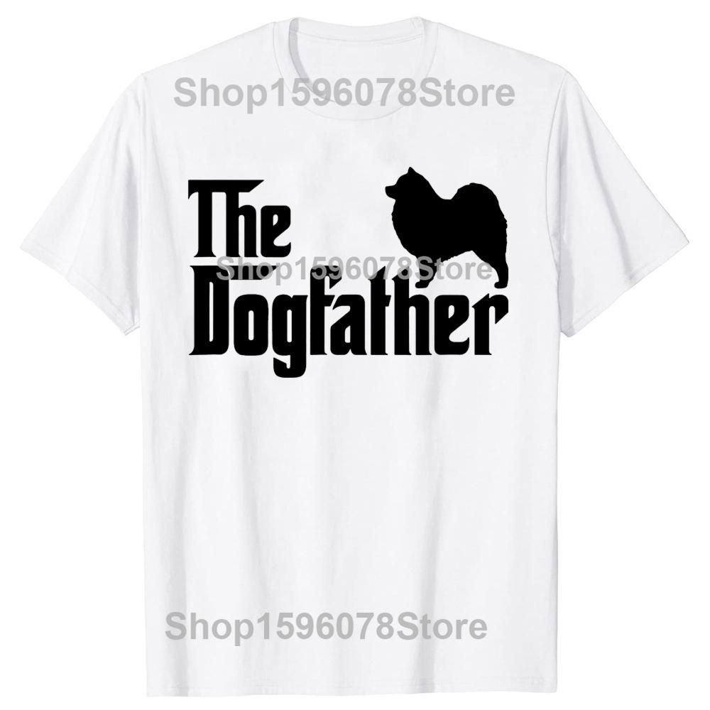 Забавный подарок для любителя самоедов, футболки DogFather, летний стиль, графическая хлопковая уличная одежда, футболка с коротким рукавом, мужская одежда