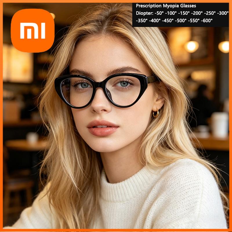 Xiaomi Винтажные очки «Кошачий глаз» с фильтром синего света для женщин, легкая оправа из TR90 для повседневного использования и офиса