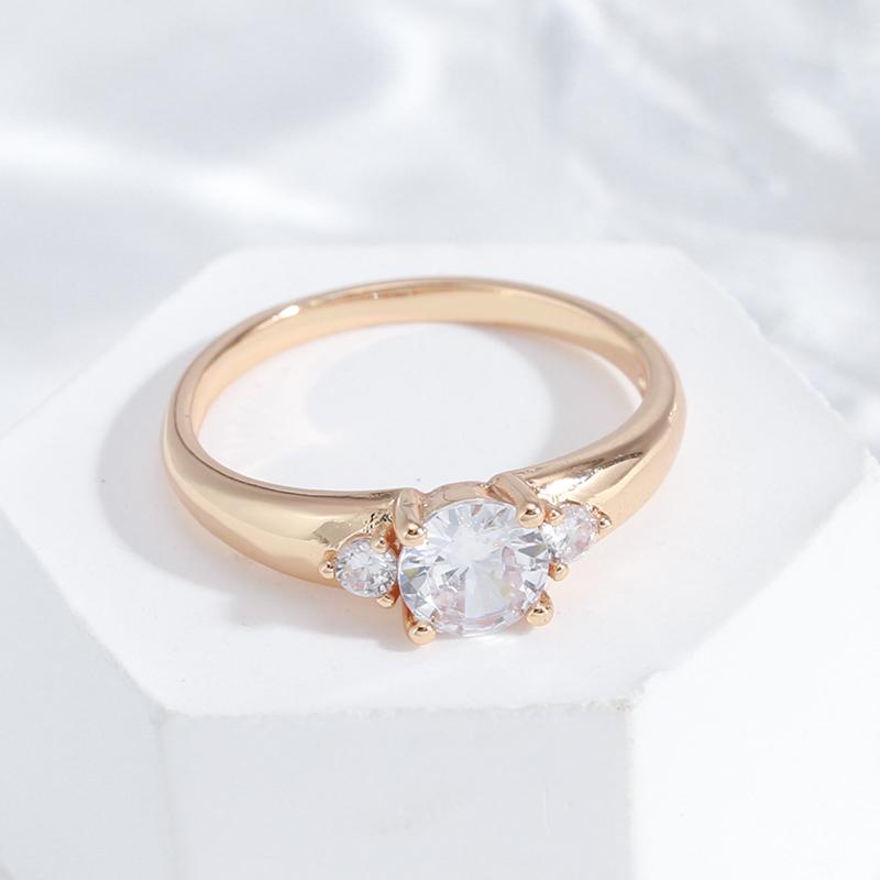 Минималистичные кольца с инкрустацией из циркона для женщин, классические ювелирные изделия для свадебной вечеринки