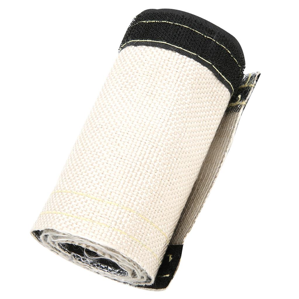 Изолированный чехол для шланга серый белый термозащитный рукав с алюминизированным внешним слоем 600x106мм