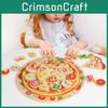 Деревянная игрушка «Строительная пицца» для когнитивного развития и взаимодействия с родителями