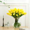 White artificial tulip bouquet