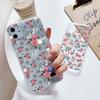 Для Samsung Galaxy M14 M13 M54 M53 M34 M15 M35 M23 M33 M55 M22 F23 F15 F55 Note 10 Pro Lite Прозрачный Чехол-Накладка с Цветами и Растениями для Телефона