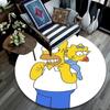 Maggie Simpson pattern round rug,Carpet Rug for Living Room Bedroom Playroom ,Non-slip Floor Mat,Holiday Gifts and Birthday Gifts.
