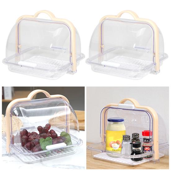 Органайзер для хранения, удобный портативный портативный прозрачный держатель для хлеба