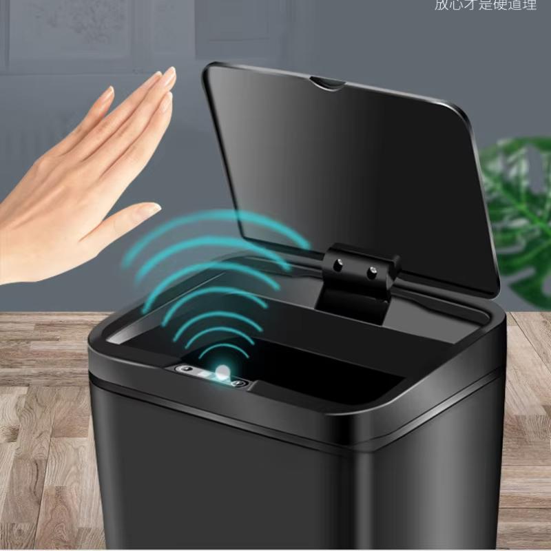 12 л Умное автоматическое мусорное ведро с сенсором Индукционное мусорное ведро ПП пластик Экологичное мусорное ведро Бытовое Кухонное Мусорное ведро с крышкой