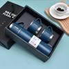 Stainless Steel Vacuum Flask Set Thermal Insulated Bottle Perfect for Hot and Cold Beverages Ideal for Business and School Gifts