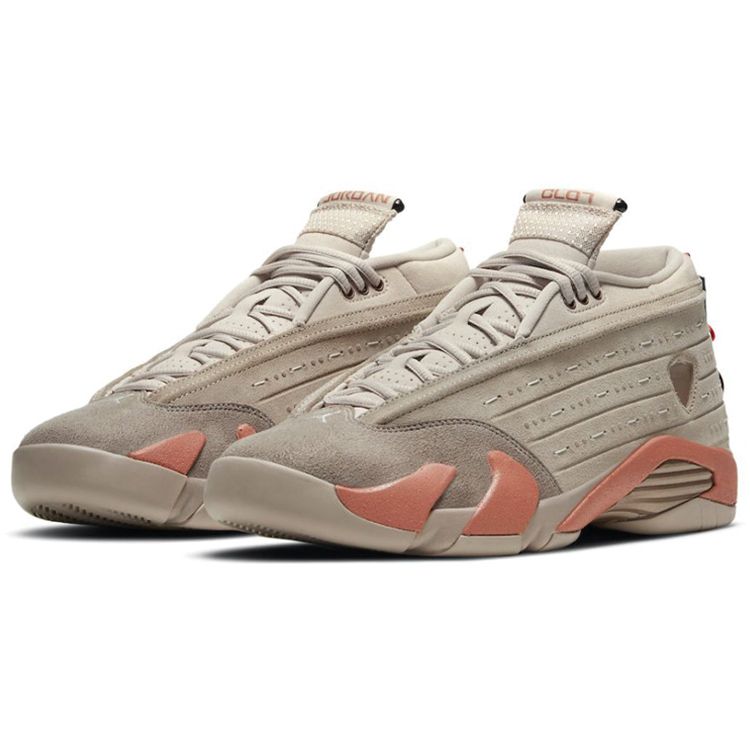 Кроссовки унисекс CLOT x Air Jordan 14 Retro Low Terracotta Tan Sepia-Stone Terra-Blush DC9857-200