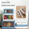 Deli 45L Transparent Foldable Storage Box with Wheels