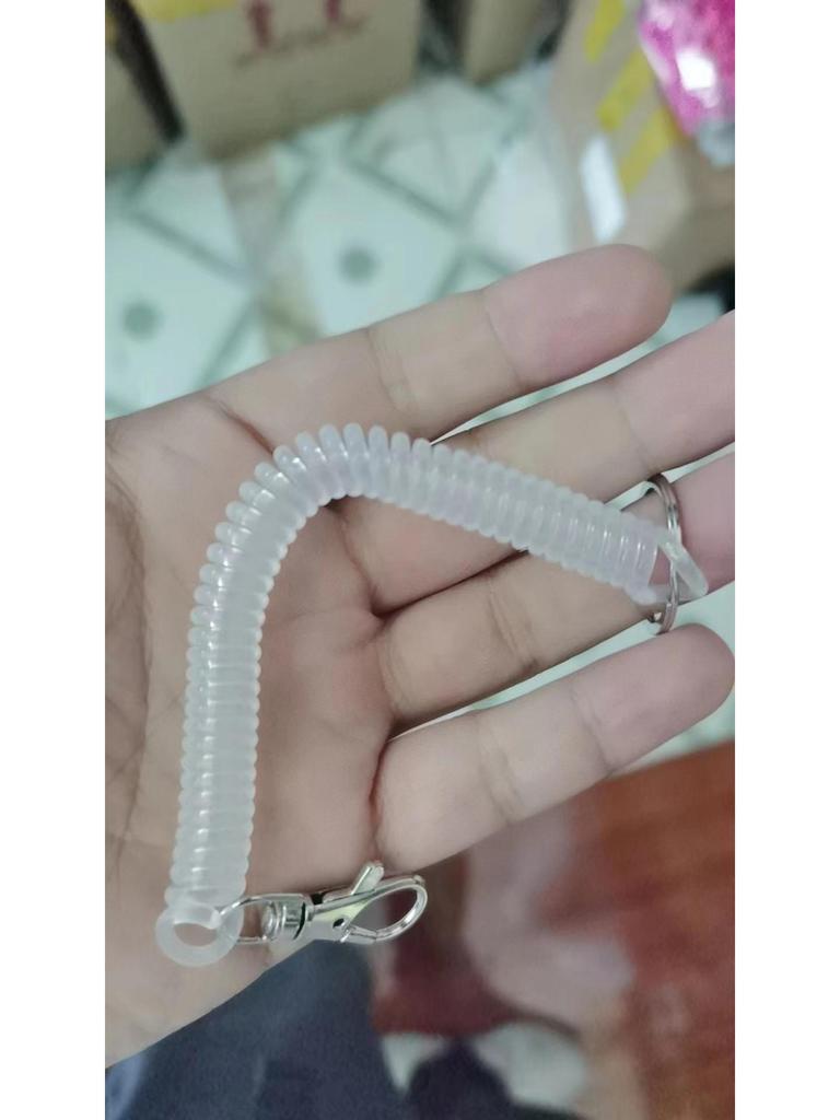 Высокоэластичный шнурок для телефона и брелок с защитой от потери и цветной пружинной веревкой