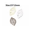 Товары для домашней вечеринки Изготовление ювелирных изделий Винтаж Ретро с покрытием DIY Золотой Шарм Филигрань 50 шт. Ювелирные аксессуары Полые листья Подвеска Ремесло