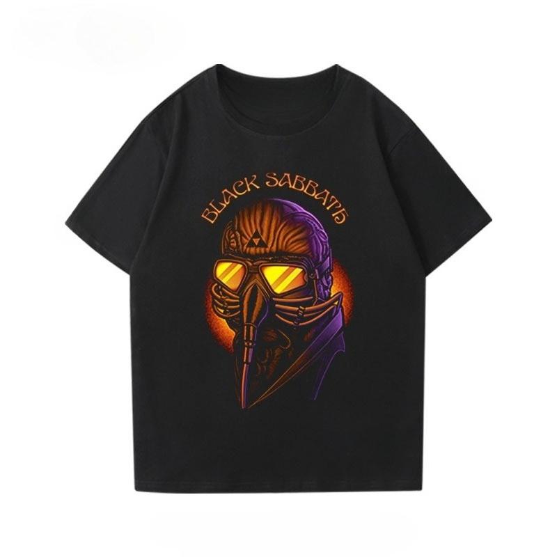 Black Metal Rock Band T-shirt Men Women Fashion Casual Graphic Tops Unisex Oversized T Shirt Hip Hop Tee Clothing Streetwear