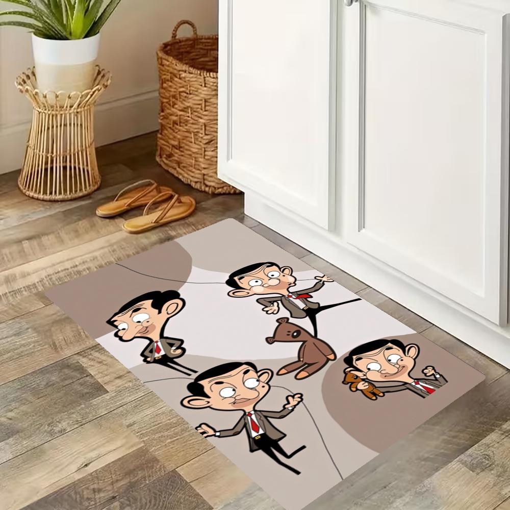 Mr Bean2 Kitchen Mats Durable Bathroom Pads Comfortable Rugs Carpets For Kitchen Home Office Sink Laundry Room Bathroom Decor