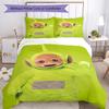 3pcs Teletubbies Bedding Set Duvet Cover Closure Includes 1 Duvet Cover & 2 Pillowcases, Soft and Comfortable for All Seasons.