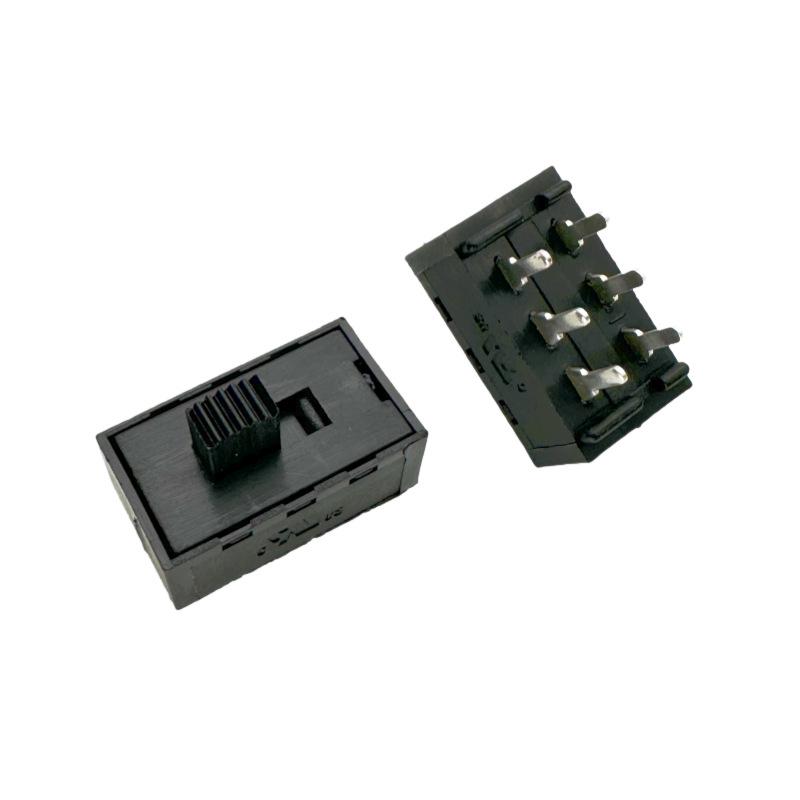Imported Toggle Switch SRS-TS-10-3C1Q: Six-Pin, Two-Position, 2A 250V Power Conversion Button