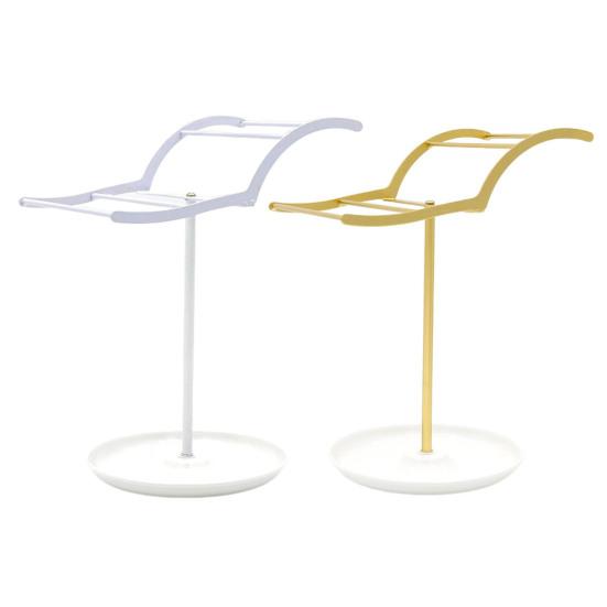 Держатель повязки на голову, высокая устойчивость, простая сборка, прочная конструкция, двухъярусная металлическая подставка для обруча для волос, органайзер для повязки на голову