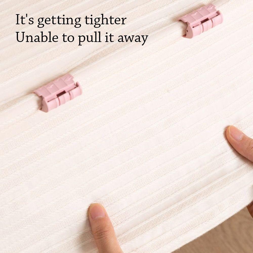 10pcs Pressure Resistant BedSheet Clips Adjustable Sheet Grippers Durable Mattress Holder