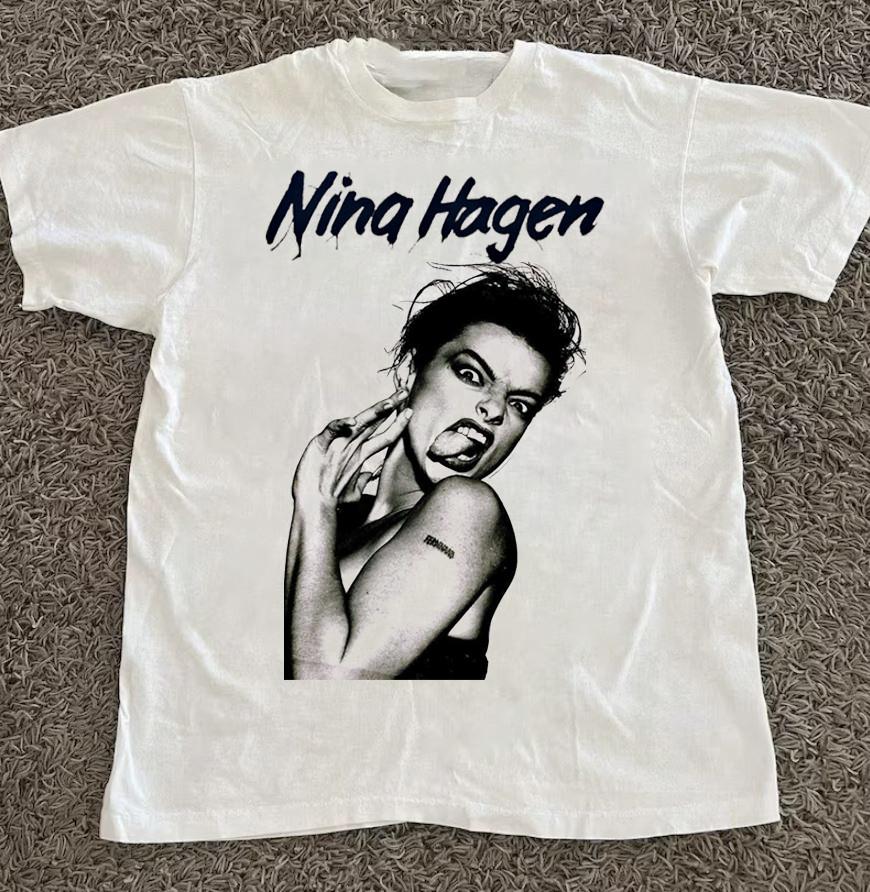 Коллекция коротких футболок Nina Hagen S–5XL Белая футболка Унисекс футболка