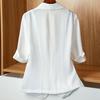 Летний однотонный повседневный модный кардиган блейзер для женщин, с рукавом три четверти, универсальное пальто-костюм, женская верхняя одежда, куртка, топ
