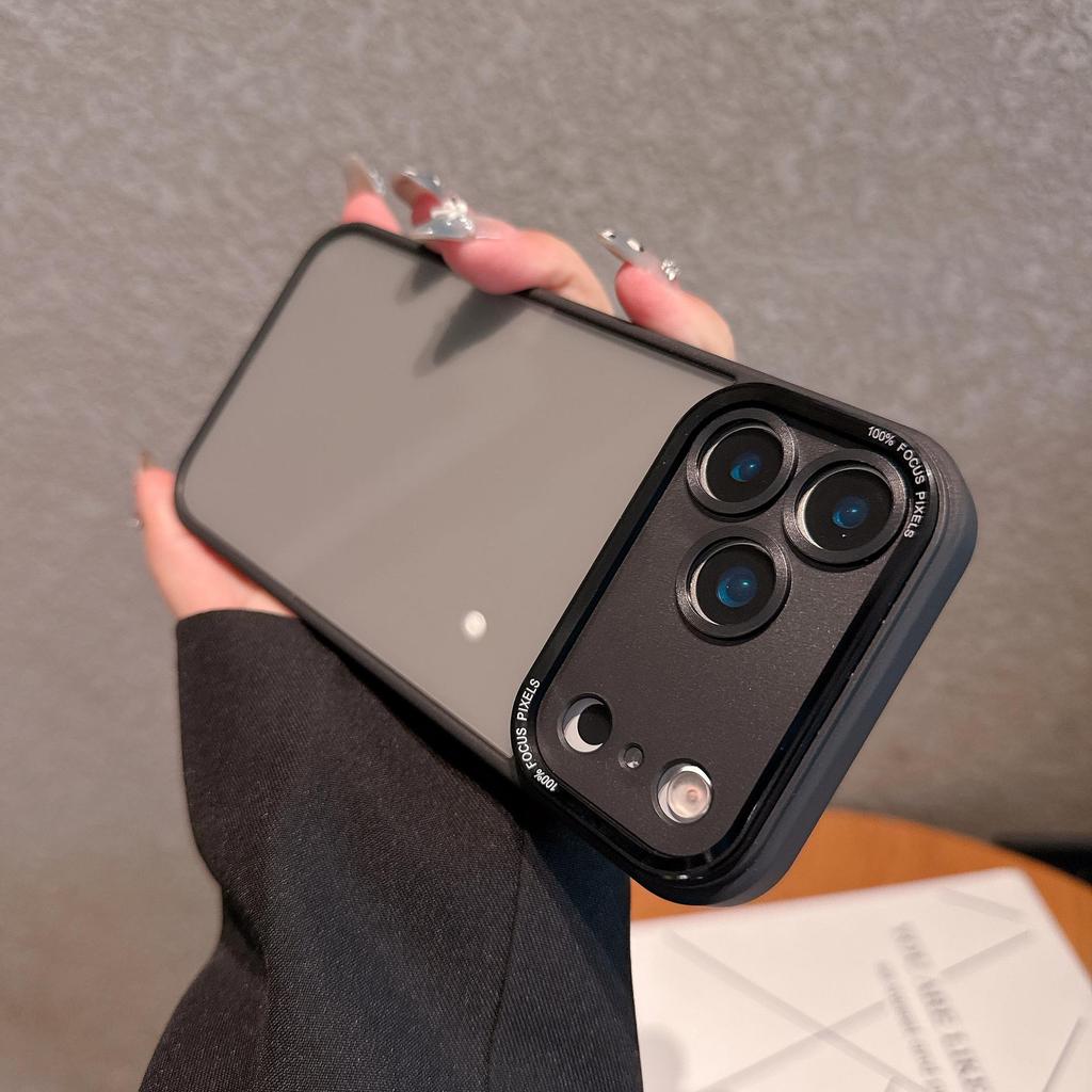 Высокопрозрачный металлический чехол для объектива для iPhone 14/15/16 Pro/Promax - Ударопрочная жесткая крышка