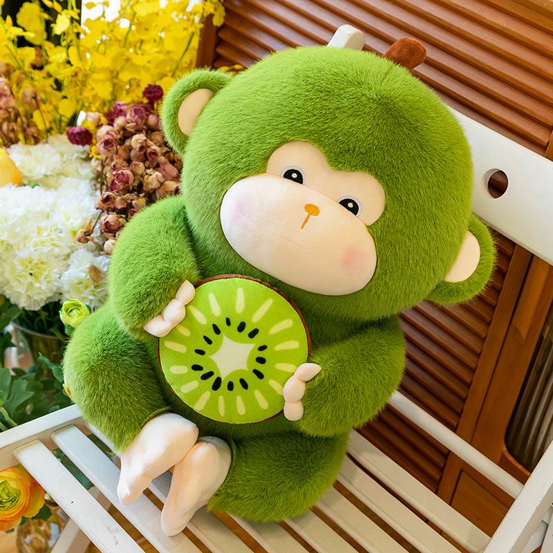 Новая креативная плюшевая игрушка Kiwi Monkey, милая кукла-обезьянка, утешительная кукла, подарок на день рождения
