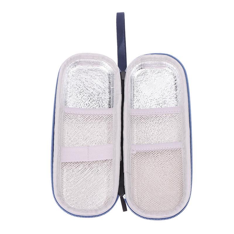 1 шт. Водонепроницаемая сумка для охлаждения инсулина Eva Термоизолированная сумка-холодильник для инсулина с гелевым пакетом Сумка для ручек для диабетиков Дорожный холодильник для лекарств